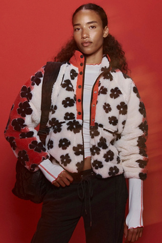Hit The Slopes Printed Fleece Jacket by FP Movement at Free People, Size: L