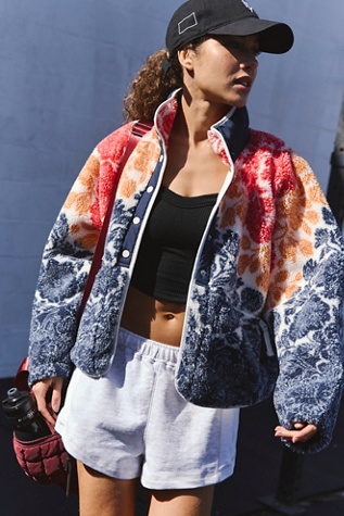 Hit The Slopes Printed Fleece Jacket
