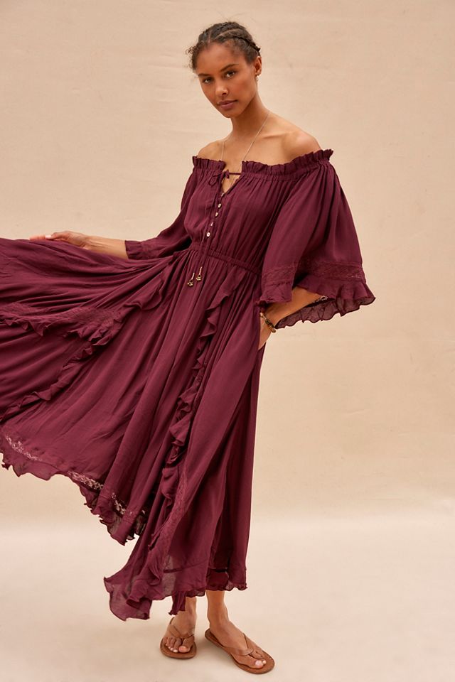 Free people crochet maxi dress best sale