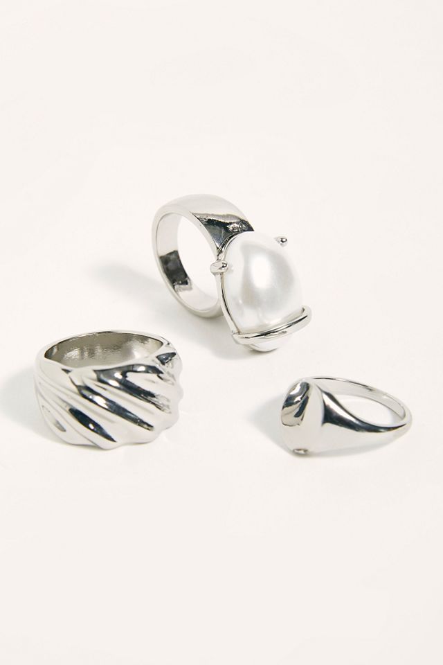 Mix Pearl Ring Set #1