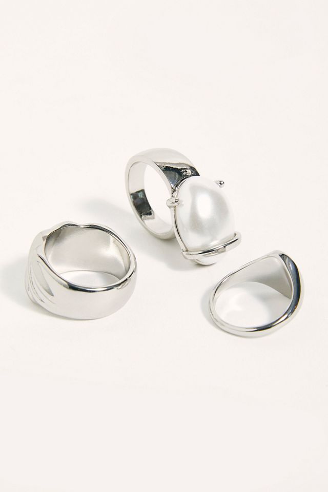 Mix Pearl Ring Set #2