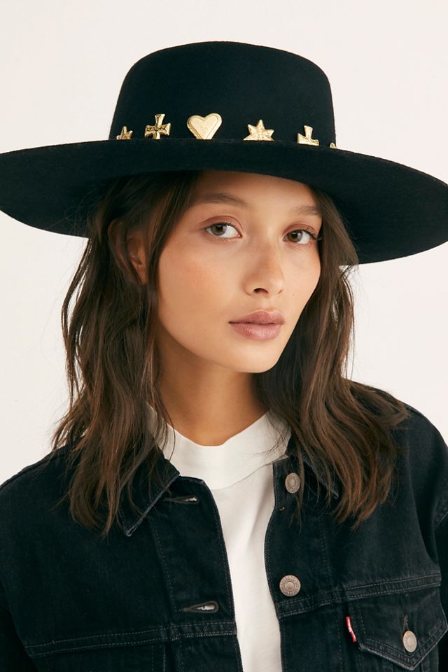Free People Black Wide Brim Hat,GUC Free People | Accessories | Free People Black Wide Brim  main image 4