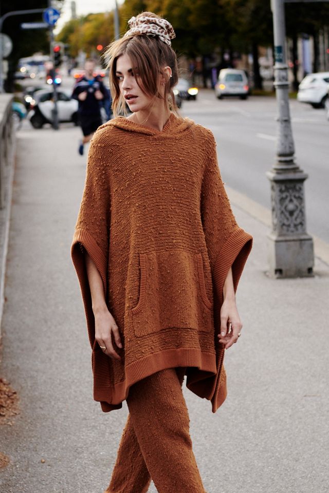 Free outlet People Wildside Poncho Oversized Sweater XS/S