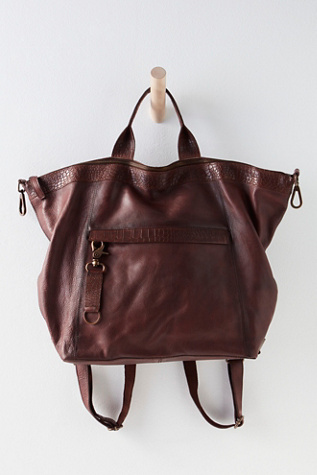 Free People Green Benji Leather Convertible Backpack Screenshot2024-05-  main image 3