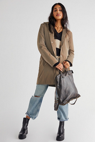 Ellie Leather Studded Backpack | Free People display picture 1