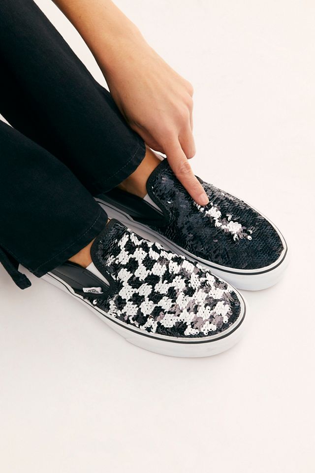 Sequin Classic Slip On Sneakers