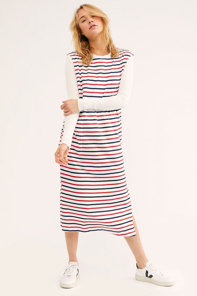 All Day Long Striped Midi Dress | Free People