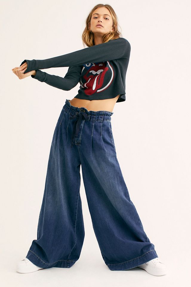 Free people 2024 wide leg jeans