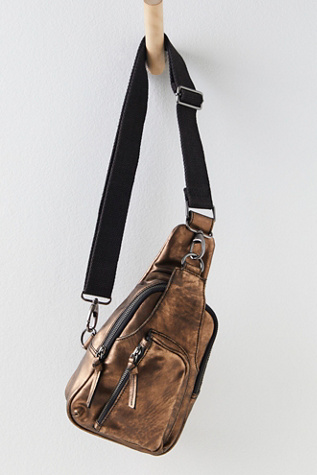 Kinsley Vegan Leather Crossbody Bag with Guitar Strap
