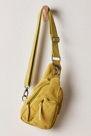 Hudson Sling Bag by Free People in Apple Green