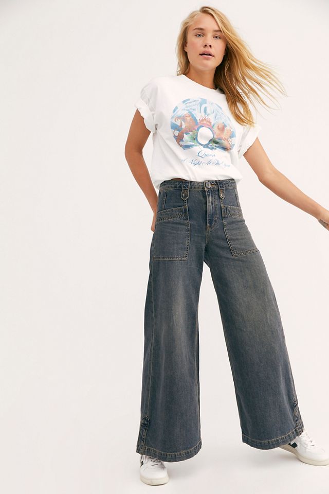 Nights Like This Wide Leg Jeans | Free People UK