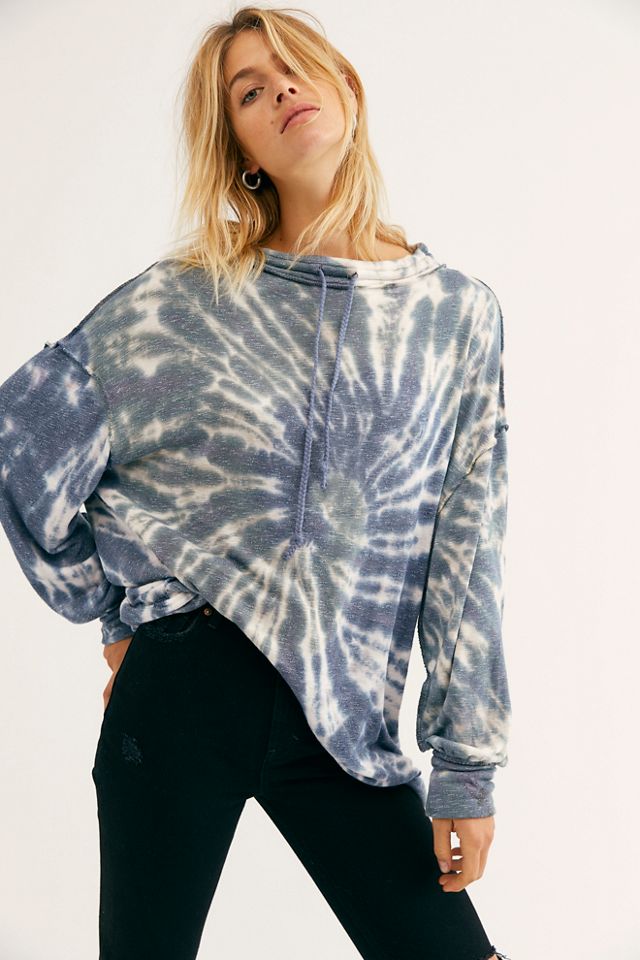 Free people best catch tie dye sweatshirt new arrivals