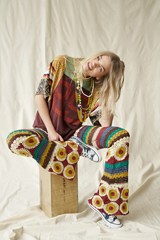 Free People Floral Boho Balloon Pants NWT Modern Love Hippie