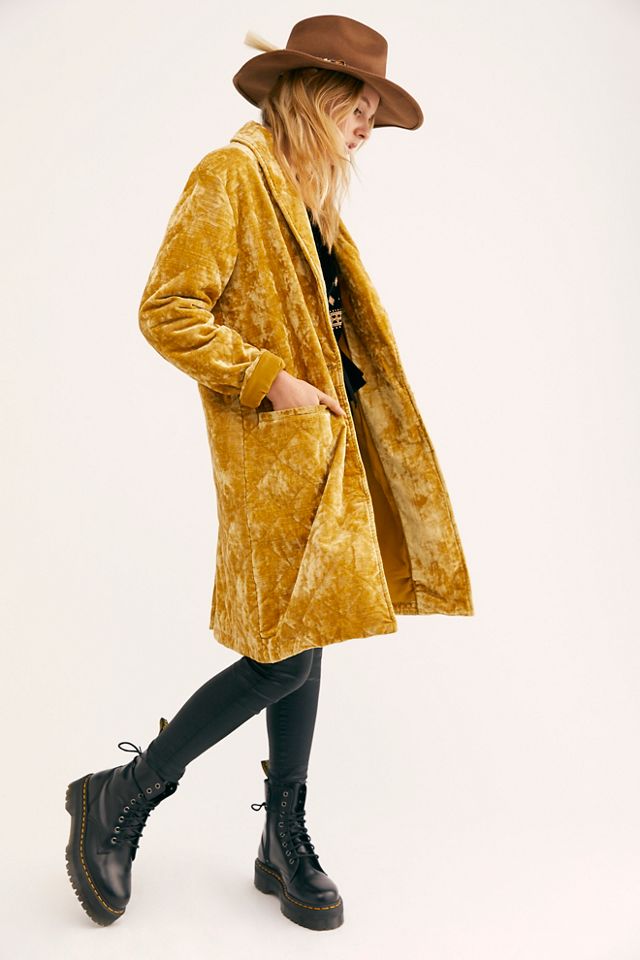 Velvet on sale duster jacket