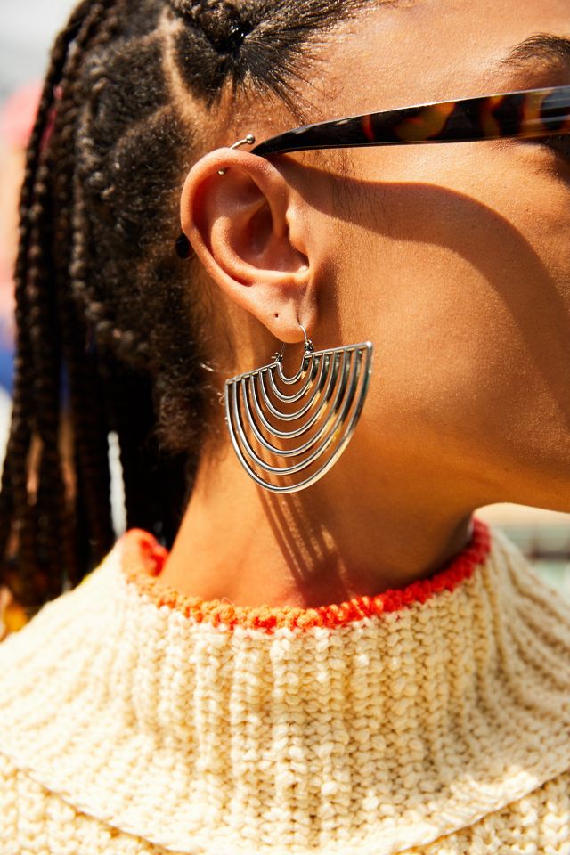 Horizon Metal Hoop Earrings