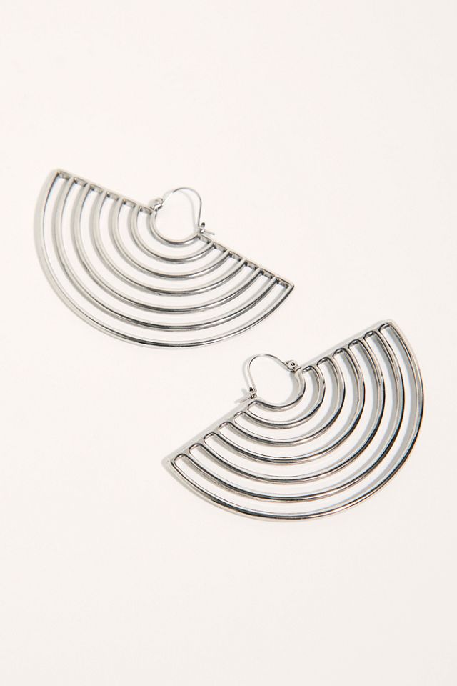 Horizon Metal Hoop Earrings #2