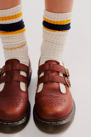 Dr. Martens 8065 Mary Janes at Free People in Brown, Size: US 8