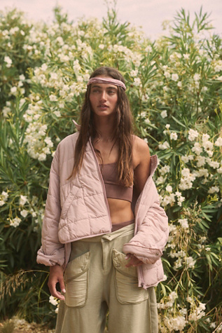 Pippa Packable Puffer Jacket by FP Movement at Free People in Mauve Swoon, Size: XL
