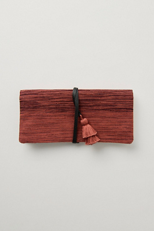 FP x Mercado Global Lillia Jewelry Roll Bag at Free People in Red