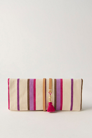 FP x Mercado Global Lillia Jewelry Roll Bag at Free People in Tan
