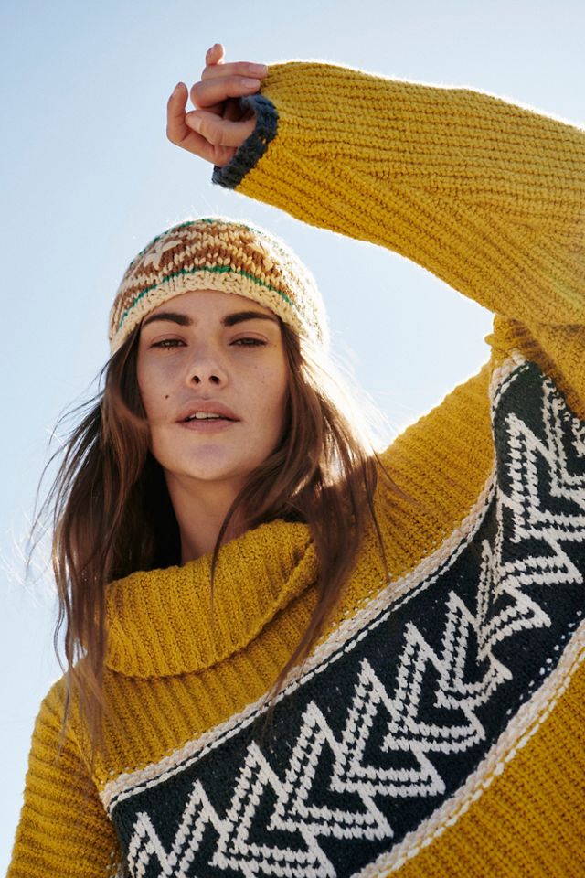 Free people mustard outlet sweater