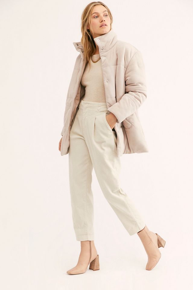 Suede puffer jacket women's deals