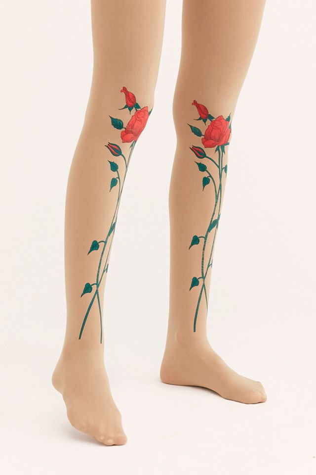 Tattoo Rose Tights #1
