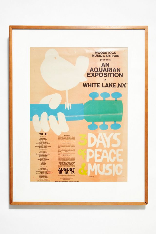1969 Woodstock Poster | Free People