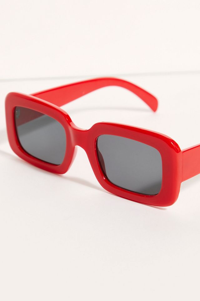 Cher Chunky Rectangle Sunglasses #1