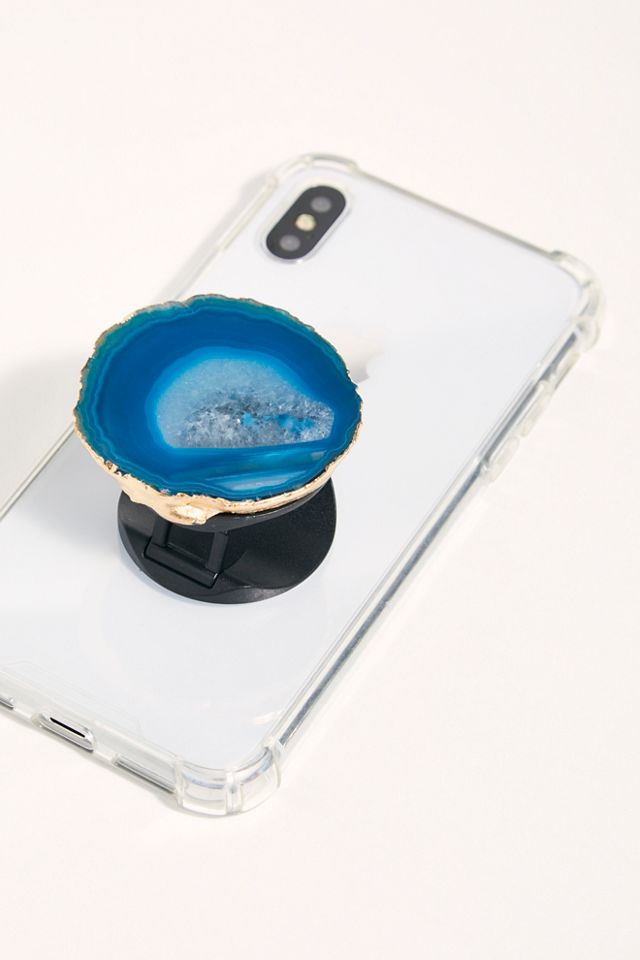 Sapphire Blue Agate Phone Grip #1