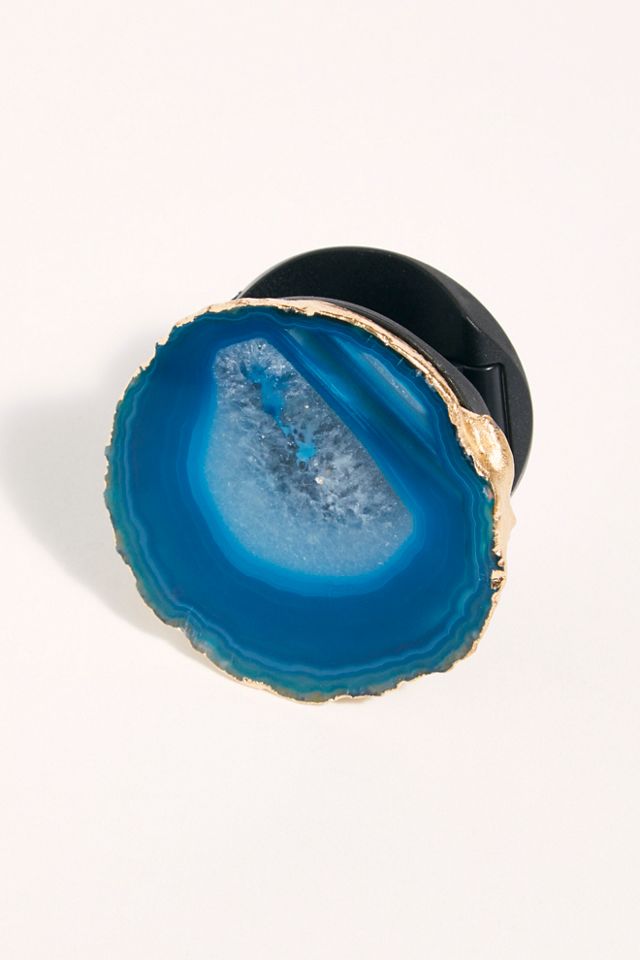 Sapphire Blue Agate Phone Grip #2