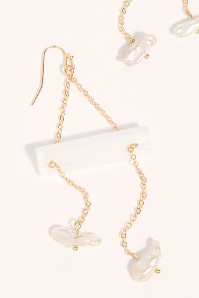 Balancing Selenite Earrings #2