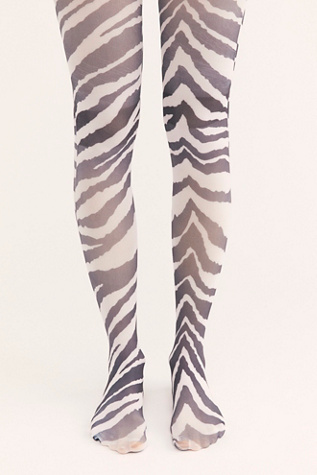 Show Your Stripes Print Tights | Free People