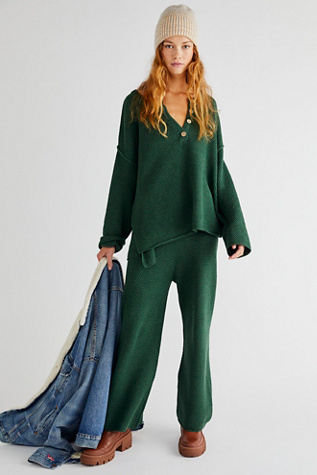 Hailee Sweater Co-Ord by free-est at Free People in Green Meadow, Size: XS