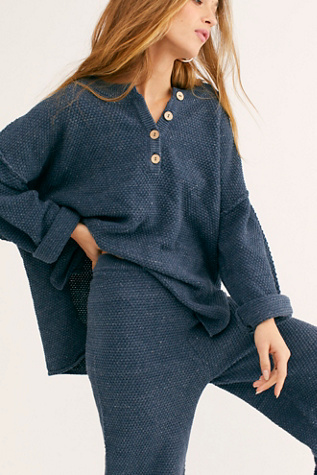 Hailee Sweater Co-Ord by free-est at Free People in Navy Heather, Size: XS