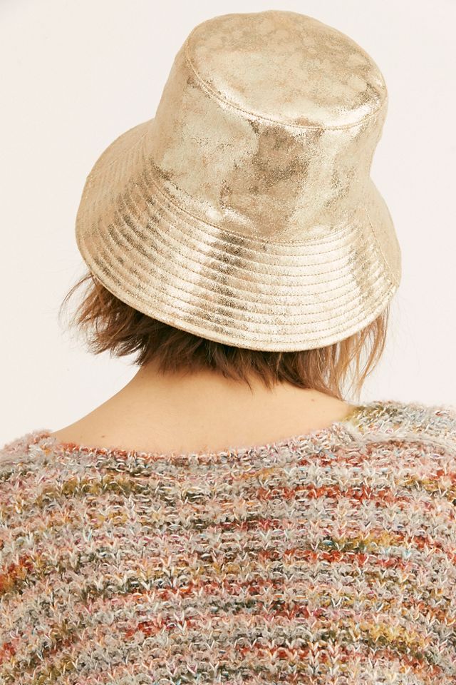 Tick Tock Metallic Bucket Hat | Free People UK display picture 1