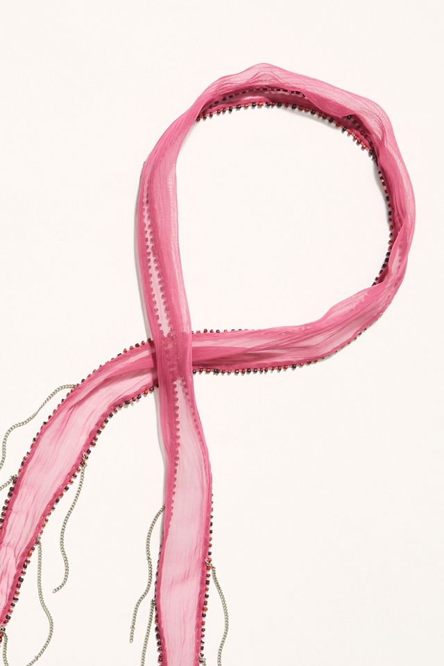 Piccola Embellished Skinny Scarf #2