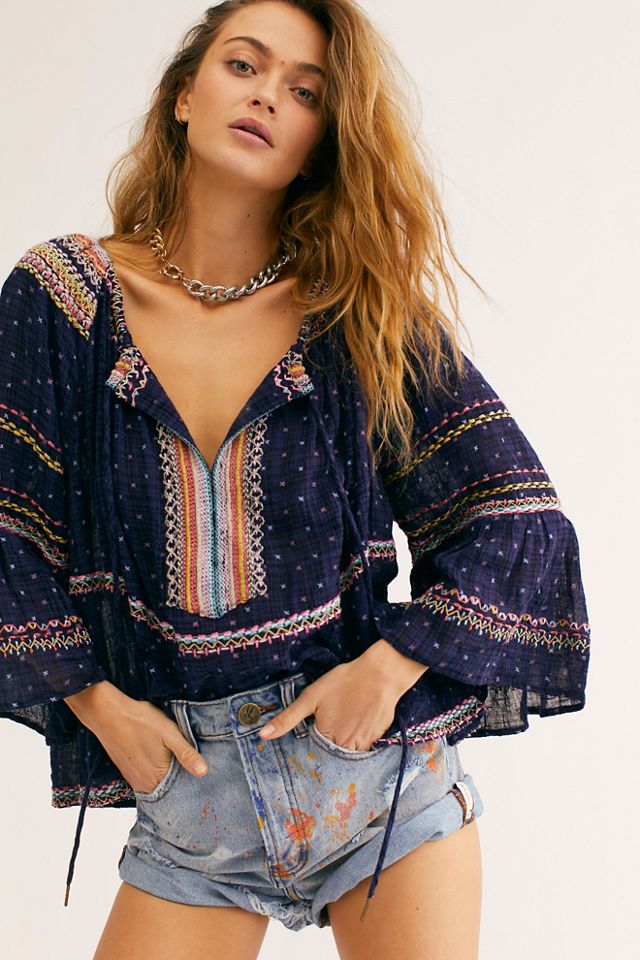 Talia Embroidered Blouse | Free People