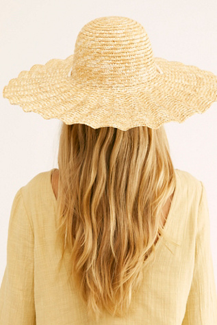 Scalloped Straw Hat