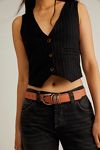 Rori Leather Belt - Black // Free People main image 1