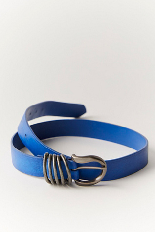 Rori Leather Belt by FP Collection at Free People in Lapis, Size: XS/S