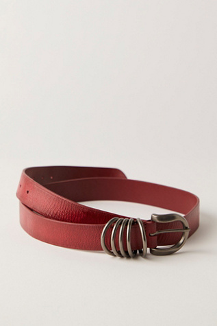 Rori Leather Belt By FP Collection At Free People In Oxblood, Size: XS/S