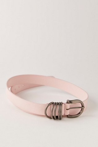 Rori Leather Belt By FP Collection At Free People In Fuchsia Kiss, Size: XS/S