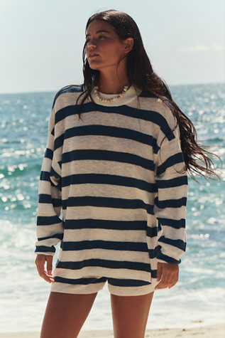 Malibu Surf Sweater Set by free-est at Free People in Blue, Size: M