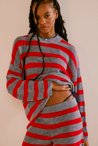 Malibu Surf Sweater Co-Ord by free-est at Free People in Americana Combo, Size: XS