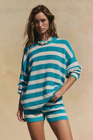 Malibu Surf Sweater Co-Ord by free-est at Free People in Scuba Combo, Size: Large