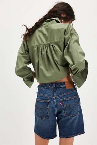 Женские шорты Levi's 501 Mid-Thigh, цвет: Тёмно-синий — фото 2