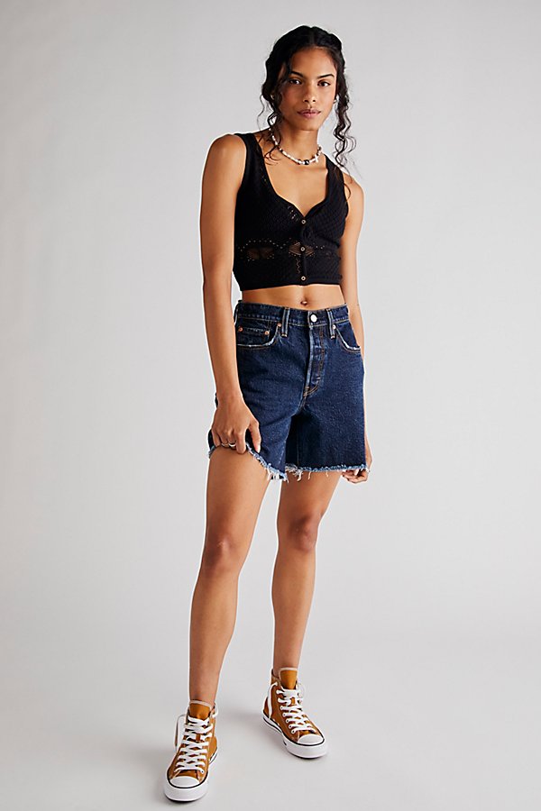 Levi's 501 Mid Thigh Shorts In Salsa Center