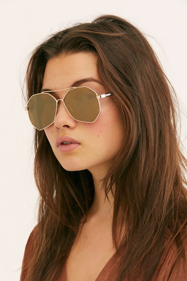 Mischief Oversized Aviator Sunglasses