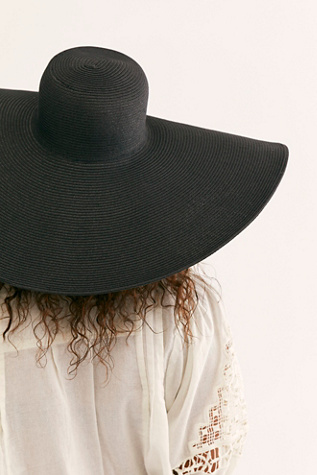 Shady Character Packable Wide Brim Hat at Free People in Black